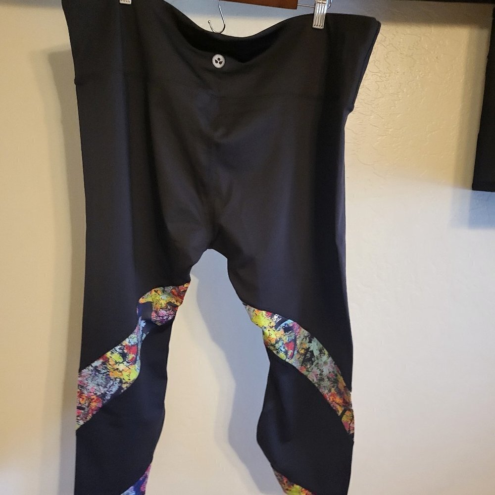Soulgani Active Leggings Size 2XP Heart of It All Ohio Twin Soul Black NIP - Picture 3 of 11